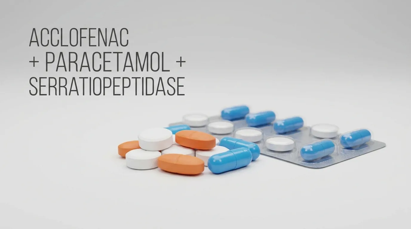 Aceclofenac (அசெக்ளோஃபெனாக்) Paracetamol (பாராசிட்டமால்) Serratiopeptidase (செரேட்டியோபெப்டிடேஸ்) Tablets Uses in Tamil | முழு விவரம்