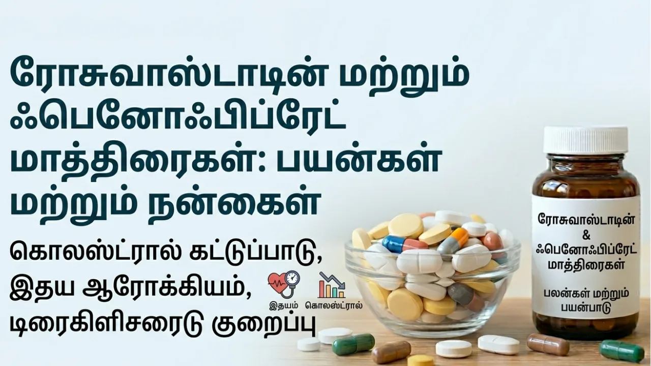 Rosuvastatin (ரோசுவாஸ்டாடின்) Fenofibrate (ஃபெனோஃபைப்ரேட்) Tablets Uses in Tamil | முழு விவரம்