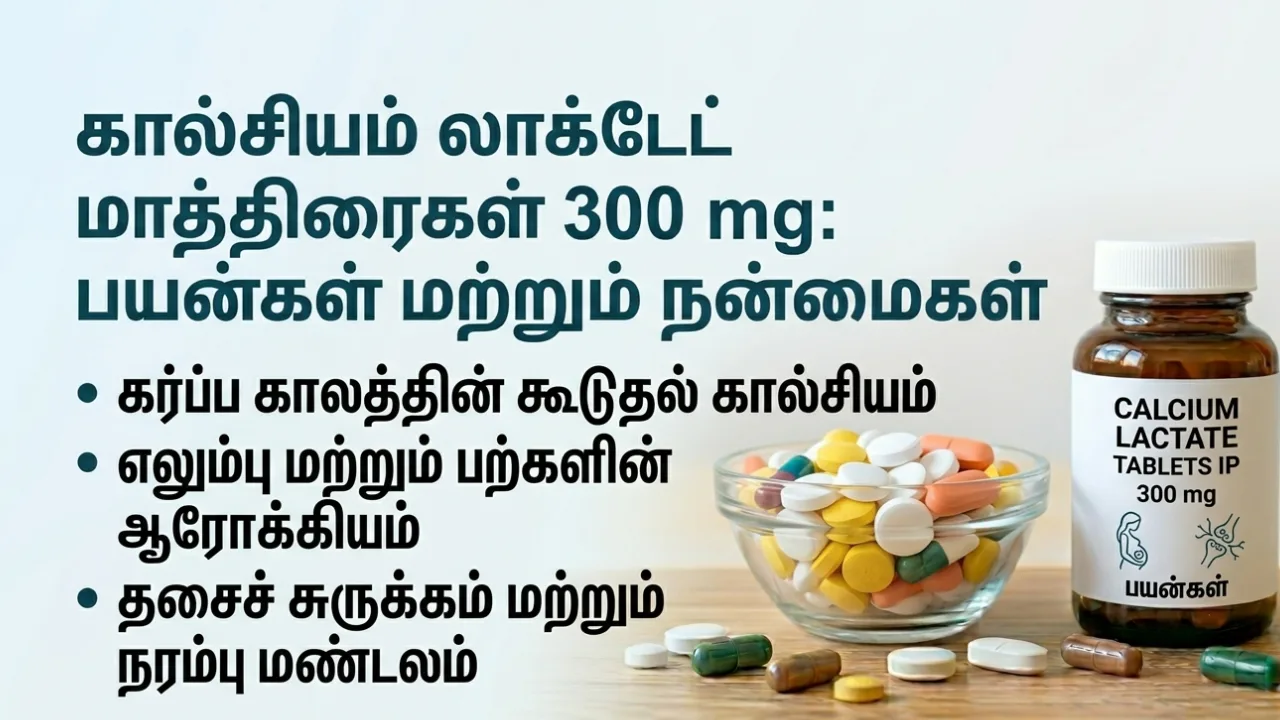 Calcium Lactate (கால்சியம் லேக்டேட்) Tablets Uses in Tamil | முழு விவரம்