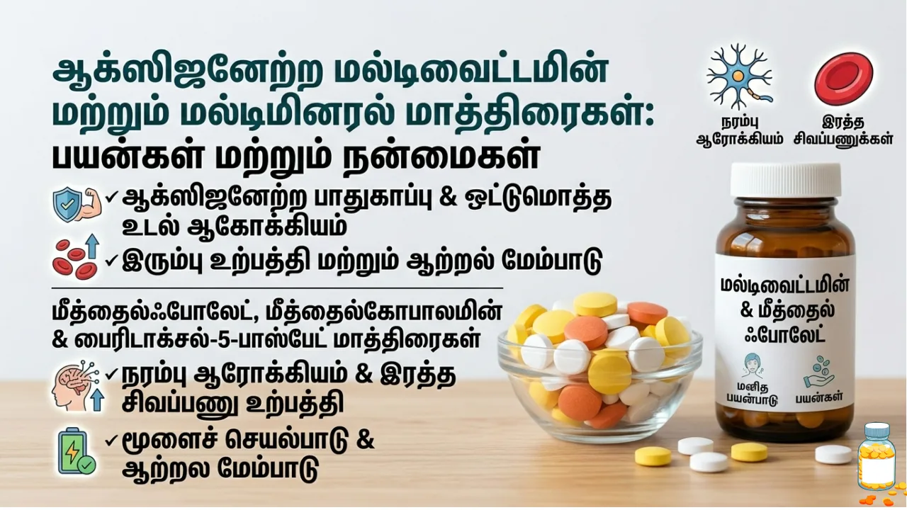 Antioxidant Multivitamin Multimineral Tablets Uses in Tamil | முழு விவரம்