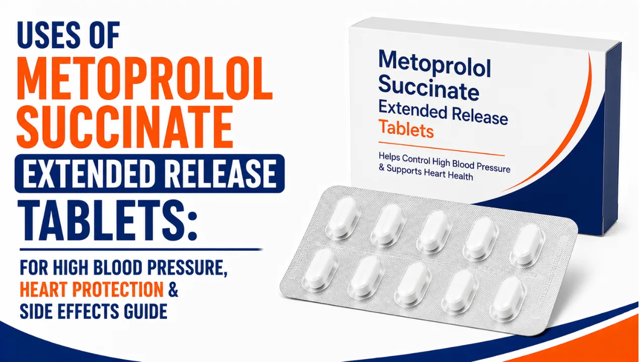 Metoprolol Succinate Extended Release tablet Uses in Tamil | மெட்டோப்ரோலால் சக்ஸினேட் நீடித்த வெளியீட்டு மாத்திரை பற்றிய முழு தகவல்